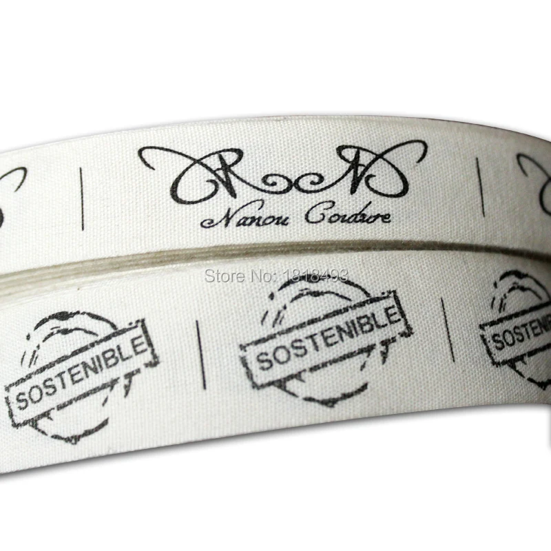 Бесплатная доставка индивидуальные хлопковые этикетки с принтом