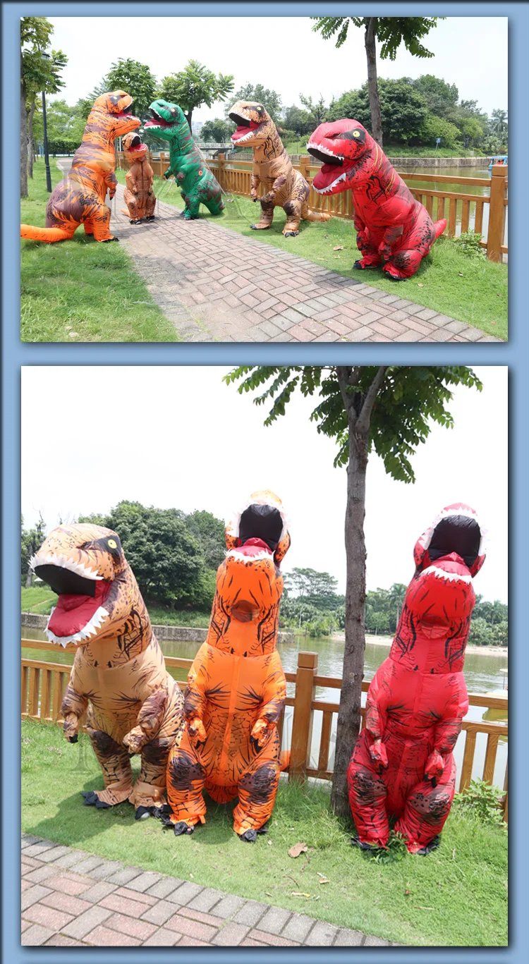 T-REX Костюм надувной динозавр костюм для аниме Expo traje de dinosaurio надувной Blowup disfraces adultos костюм для взрослых