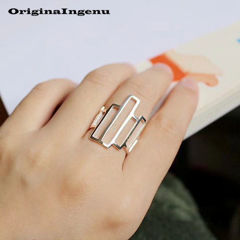 Женские Простые Кольца Anillos Винтажные Ювелирные изделия из настоящего серебра 925