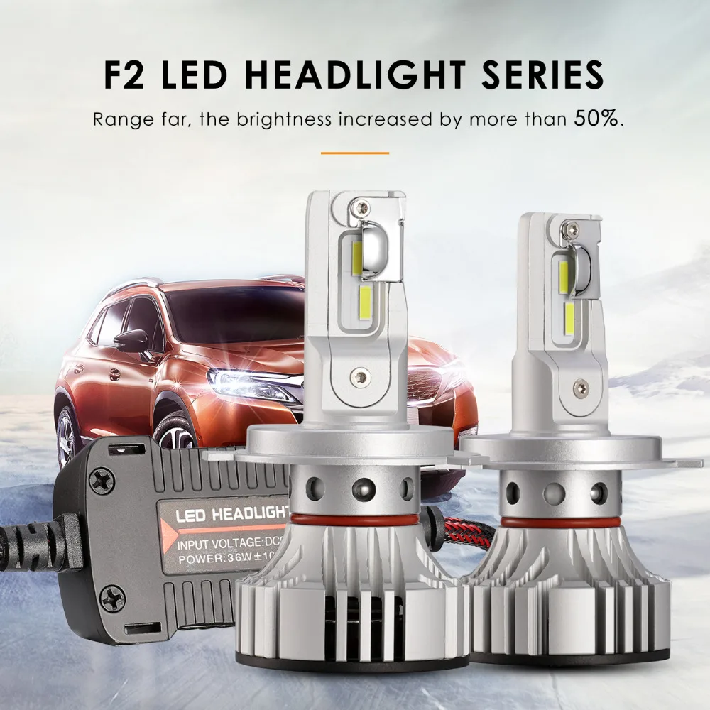 Oslamp 72 W фары для 6000LM H4 H7 H11 9005 9006 Автомобильные светодиодные лампы передних фар