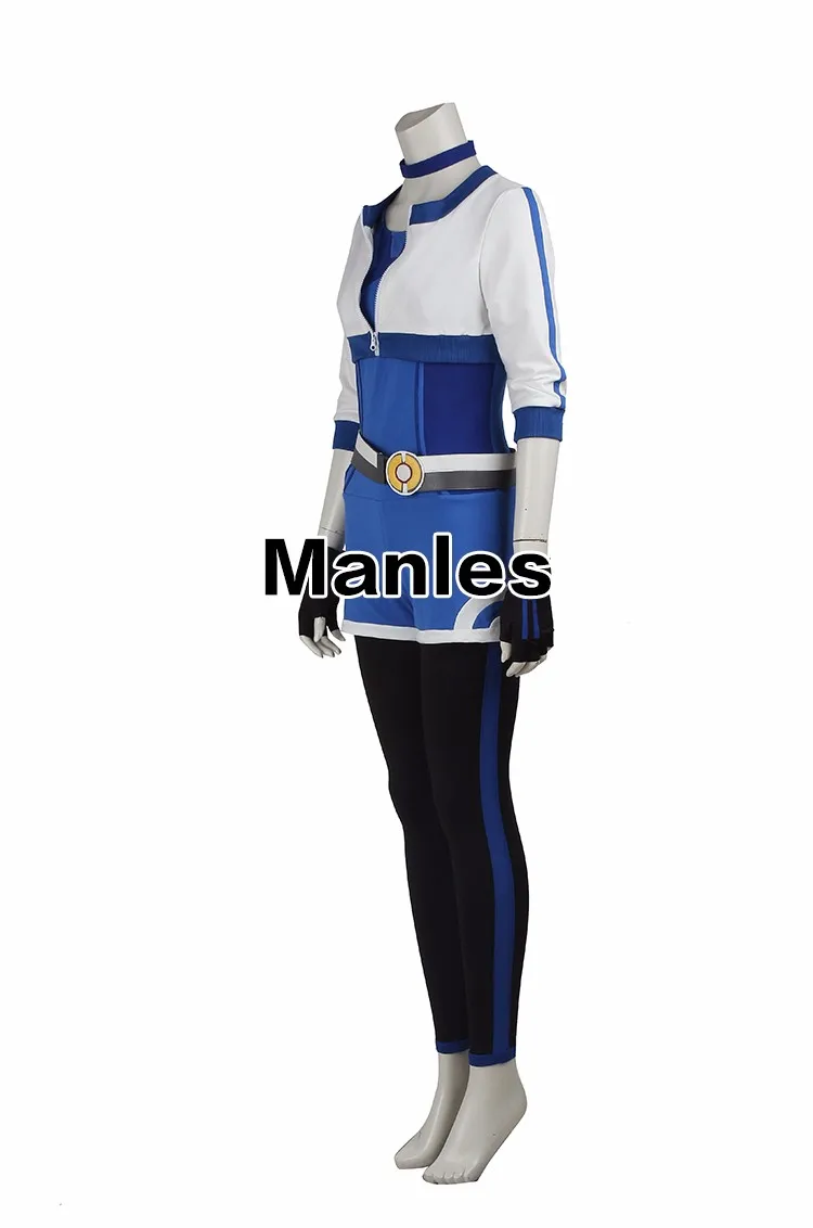 Покемон го Косплей Карманный Монстр тренер женский костюм со шляпой синий