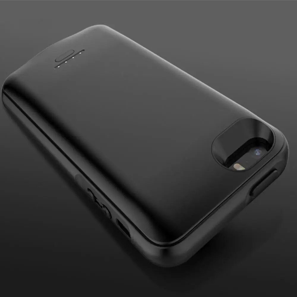 black Чехол для iphone 5S power 4000 мАч, ультра тонкий чехол для зарядного устройства, для Apple iphone 5 5S SE Чехол Smart power Bank - Цвет: black