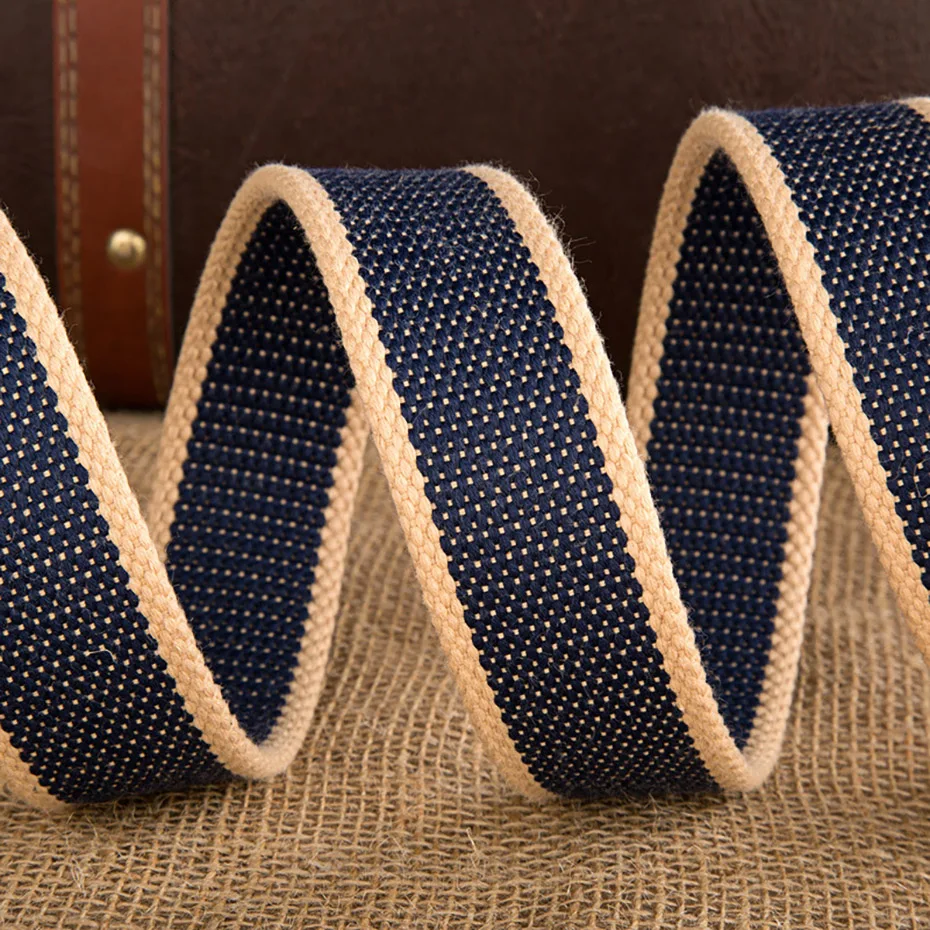 High Quality Men's Belt No Metal Plastic Buckle Canvas Belts Casual Jeans Designer Men Cinturones Hombre | Аксессуары для