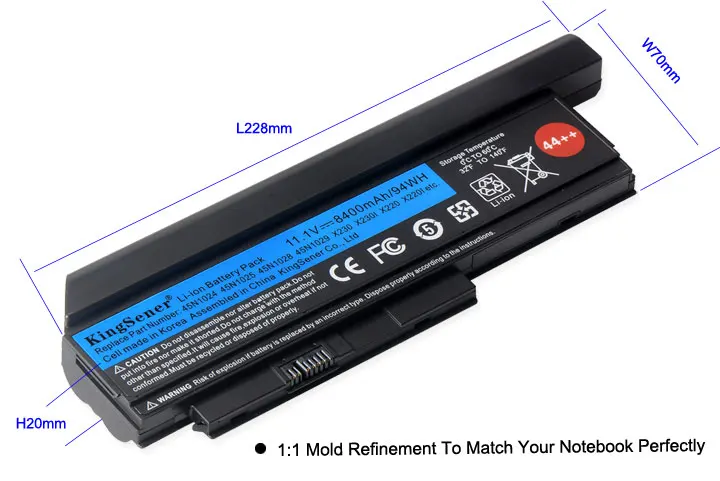 Корейская батарея KingSener для ноутбука lenovo Thinkpad X230 X230I X230S 45N1029 45N1028 45N1022 45N1021 45N1024 44