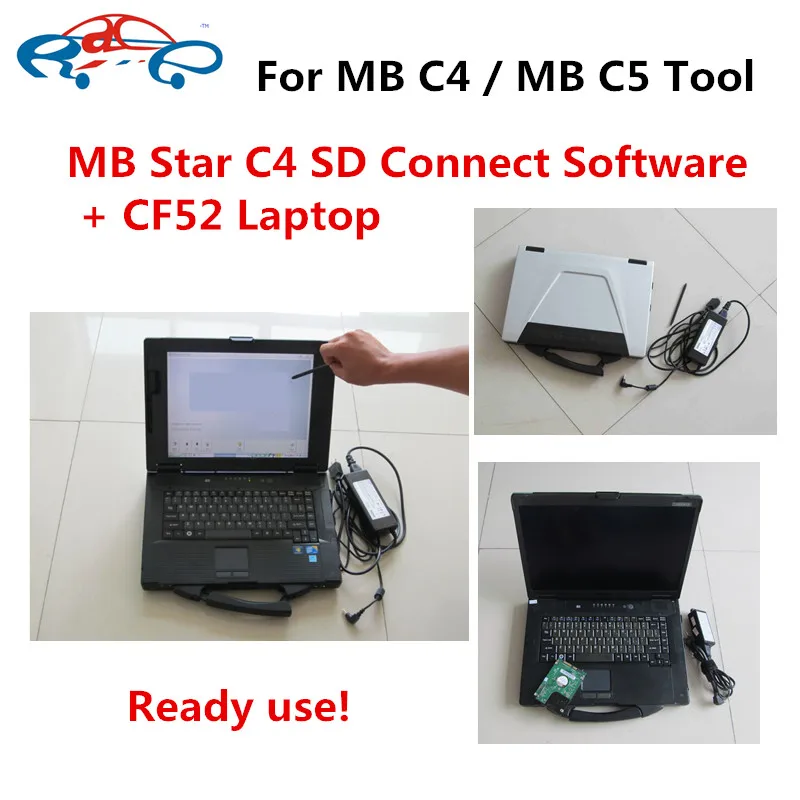 

High quality CF52 CF-52 Laptop with mb star c4 sd connect software V2021.12 HDD install For Panasonic Toughbook CF-52 Best