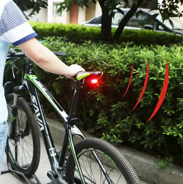 Remote Control Bicycle Rear Light USB Bike Back Seat Lights Cycle Lamp Anti-theft Alarm luci bici luz MTB Tail | Спорт и развлечения