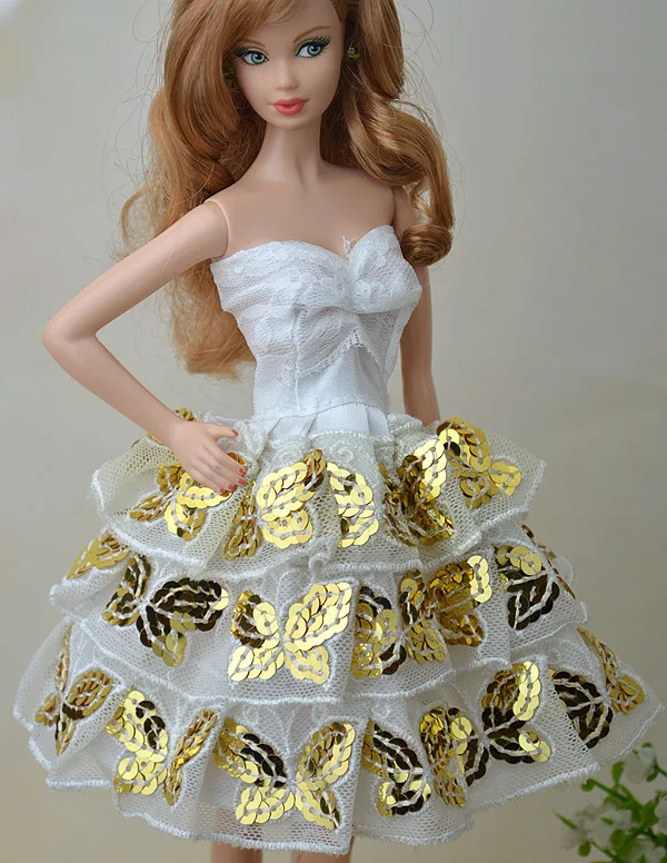 

3 вида стилей на выбор, высококачественные подарки ручной работы для девочек, красивое танцевальное платье, Одежда для куклы BB 1:6 BBI00290