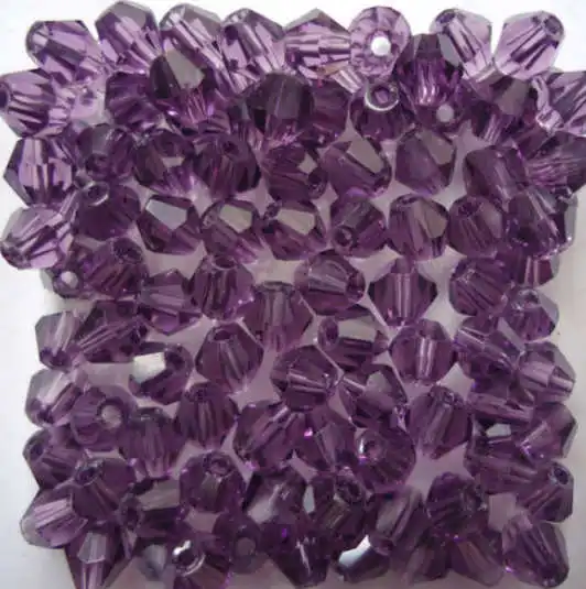 purple Isywaka распродажа Новые фиолетовые 100 шт 4 мм двухконусные Австрийские хрустальные бусины Подвески, стеклянные бусины Свободные разделительные бусины для изготовления ювелирных изделий своими руками - Цвет: purple