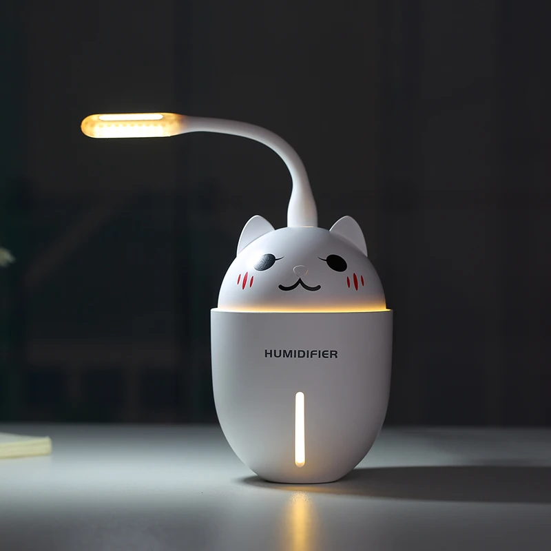 Белый дельфин Мини USB увлажнитель воздуха с мини USB вентилятором и светодиодный светильник Арома диффузор Эфирные масла увлажнитель тумана