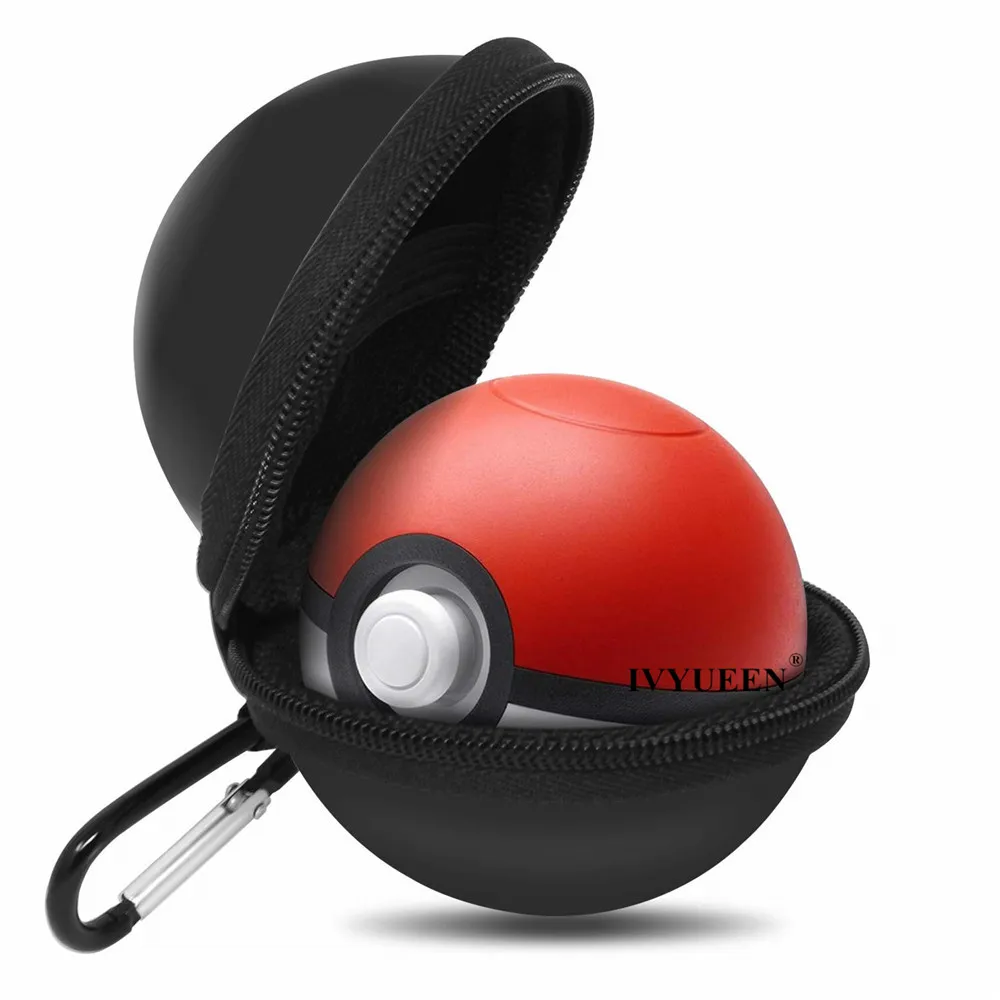 IVYUEEN 2 в 1 Poke Ball Plus чехол для Nintend переключатель Pokeball контроллер красный/черный сумка для переноски и кристально чистый протектор оболочки