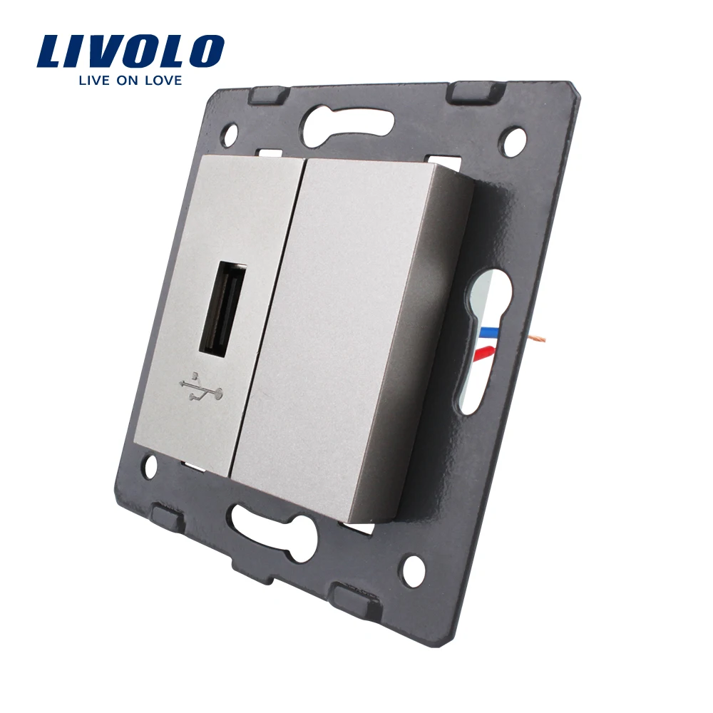 Бесплатная доставка Livolo Белый пластик материалы ЕС стандартный diy запчасти