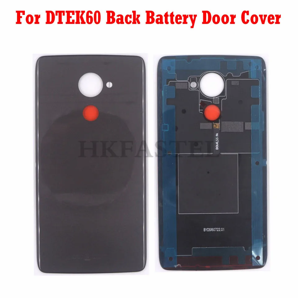 HKFASTEL Dtek 60 Back cover For BlackBerry DTEK60 Housing Glass Battery Cover With Camera glass Lens Frame | Мобильные телефоны и