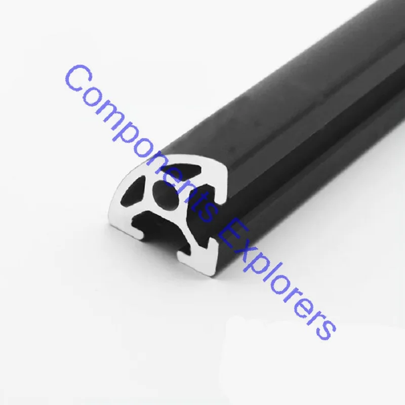 

Arbitrary Cutting 1000mm 2020 Black Arc Aluminum Extrusion Profile,Black Color.