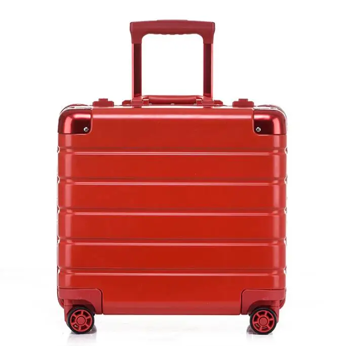RED Travel tale 1" дюймовый алюминиевый каркас кабины ноутбук, масштабных дорожных чемоданов малого бизнеса ручной клади колеса - Цвет: RED