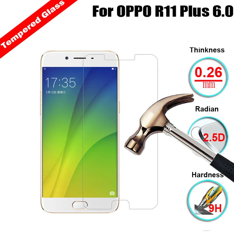 XSKEMP 2 шт./лот 0 26 мм пленка из закаленного стекла для OPPO R11 Plus 6 9H твердость 2.5D