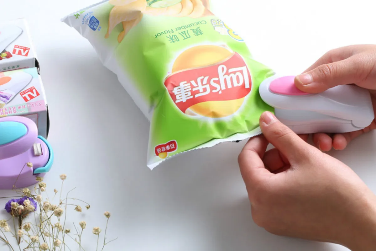 Пластиковый бытовой мини Каппер портативный пластиковый пакет запайки машина с