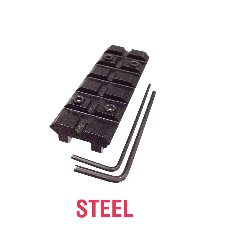 Steel IZH-27/MP-153/MP-155/MP-233/TOZ-120/MTs21-12/TOZ-84 вентилируемые ребра rail Weaver-Picatinny mount Black - Цвет: Steel