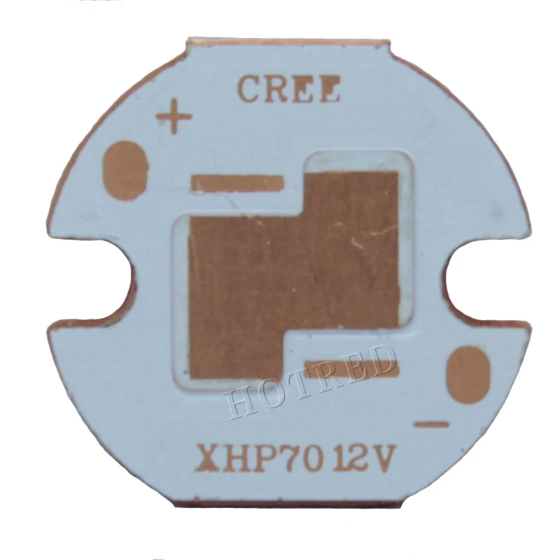 20 мм медная печатная плата Cree XPG XPG2 XPE XPE2 XML XML2 XHP50 XHP70 MKR 3V 6V 12V Светодиодная печатная плата 20mm x 1,6mm Медная звезда 16mm радиатор PCB
