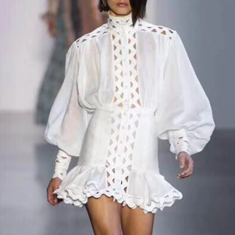 2019 новое летнее осеннее женское платье водолазка с рукавом фонариком