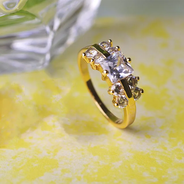 MECHOSEN элегантное циркониевое кольцо на Палец золотые Серебристые украшения в