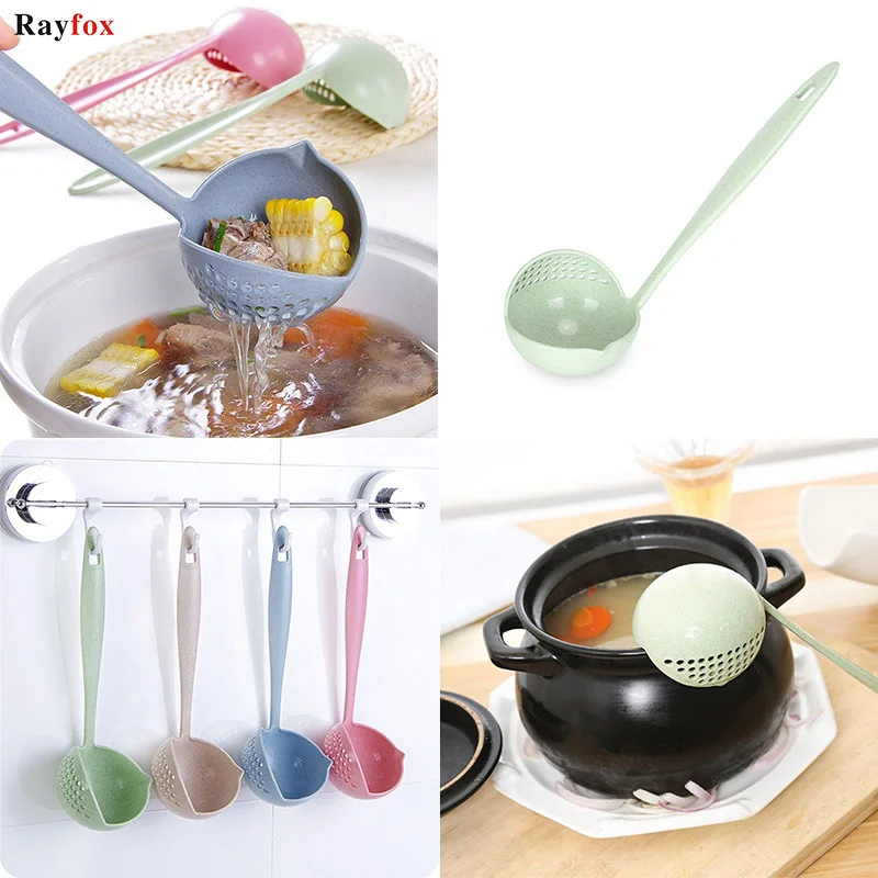 Green Style 3 Кухонные гаджеты из нержавеющей стали, жареная еда, рыболовный Черпак для масла, кухонный дуршлаг, ситечко для слива масла, папка для кухни, аксессуары - Цвет: Green Style 3