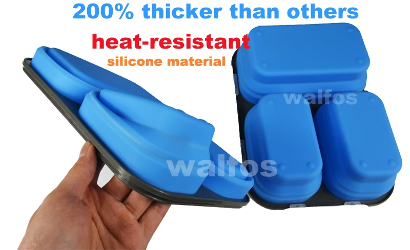 Портативная коробка для завтрака силиконовая складная микроволновая бенто