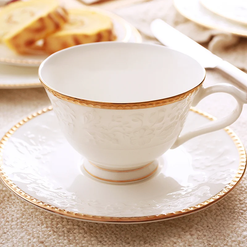 250 мл короткие кофейные кружки в европейском стиле керамика костяной фарфор