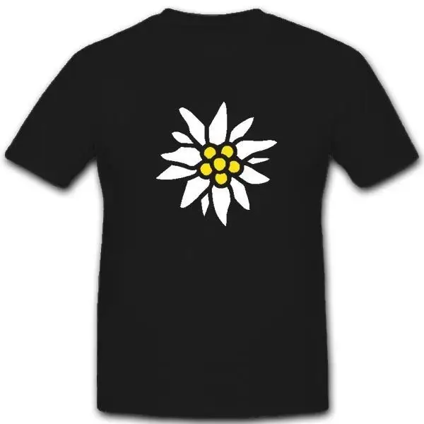 Ein Edelwei Gebirgsjager Wappen Abzeichen Bundeswehr Heer Blume футболка из 100% хлопка новые брендовые