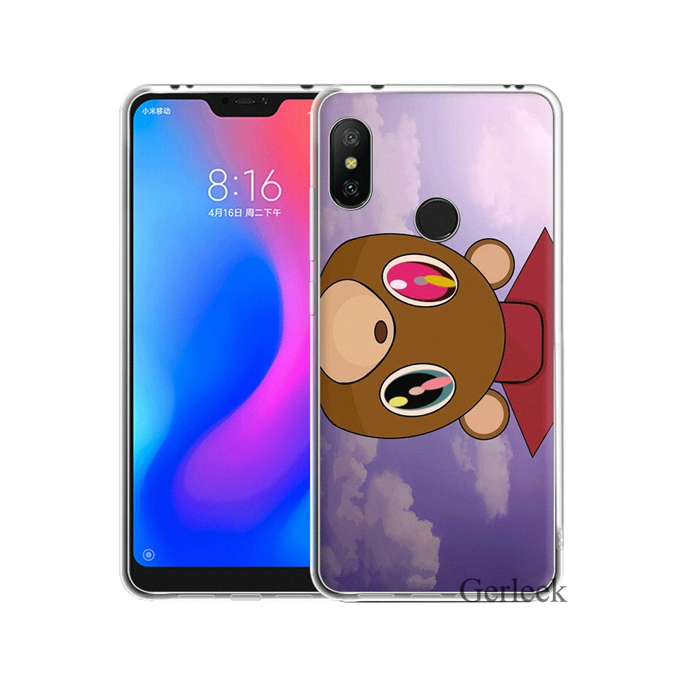Чехол для телефона Kanye West Graduation Bear чехол Xiaomi Mi 6 8 Lite SE A1 A2 5X 6X Mix 2S F1|Чехлы-накладки| |