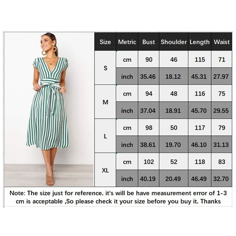 

Dress Women's Fashion Short Sleeve Casual Striped Deep V-Neck Bandage Dress Casual Party Dress women 2019 Vestidos Robe Femme