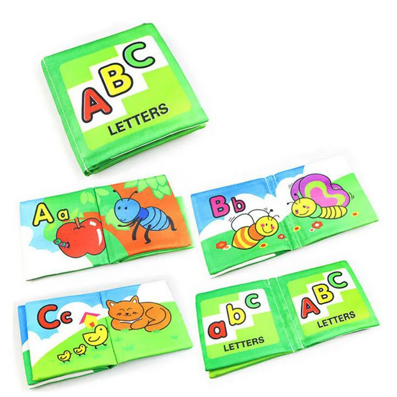 Детская одежда для малышей книга с рисунками животных фрукты буквы