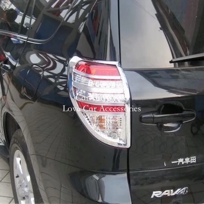 Задние фары для Toyota RAV4 2008-2012 задние хромированные наклейки из АБС-пластика