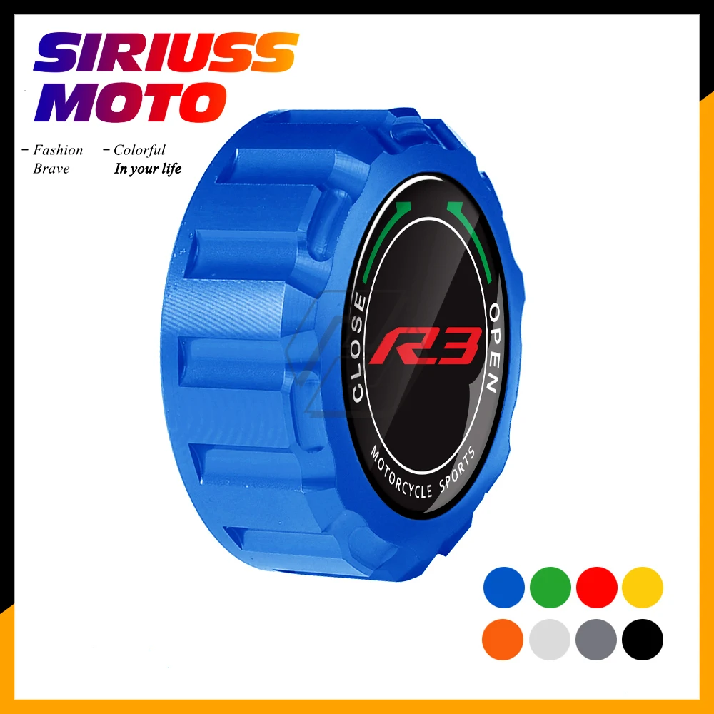 

CNC Motorcycle Rear Brake Fluid Reservoir Cap Case for Yamaha R3 2015 2016 2017 2018