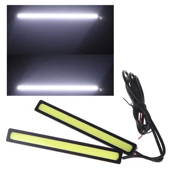 

2Pcs/Lot 14CM COB LED Lights DRL Daytime Running Light Auto Lamp For Universal Car Wholesales (4W 12V White )