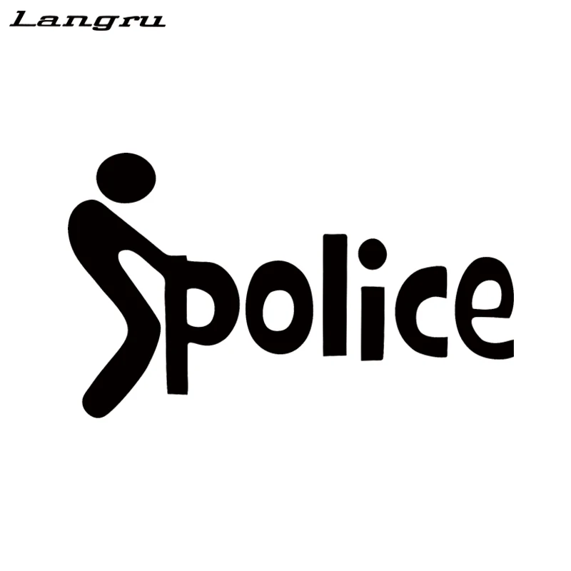 Langru Hot Sale Creative Police Funny Personality Sticker Car Styling Body Stickers Vinyl Decal JDM | Автомобили и мотоциклы