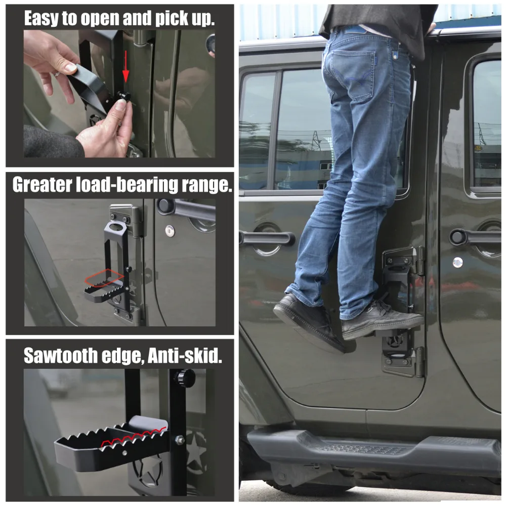 Стальная подставка для ног Jeep Wrangler JK 2007 2017|foot rest pedal|foot boardpedal for car |