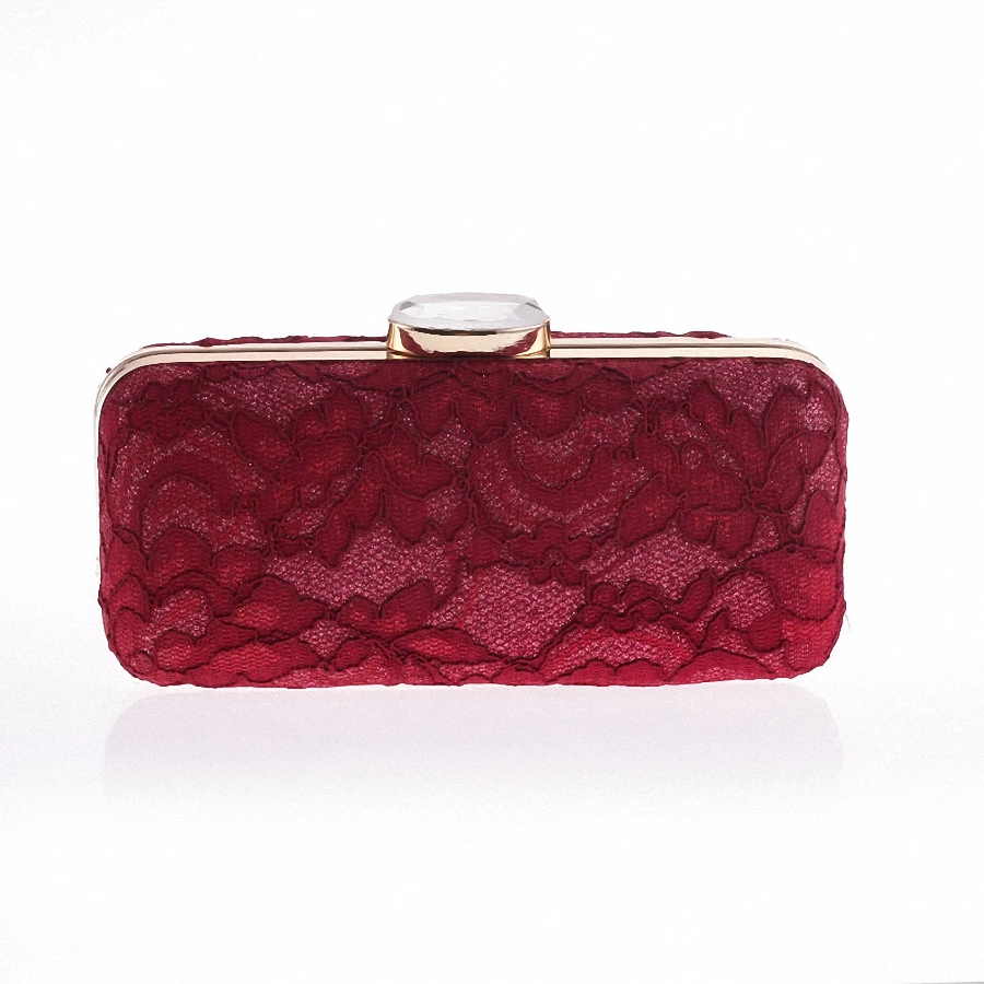 Женская кружевная вечерняя сумочка в металлическом футляре|evening bags women|lace evening