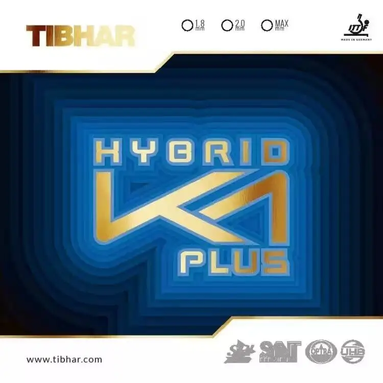TIBHAR гибридная K1 / PLUS клейкая резиновая Натяжная губка предручная для настольного