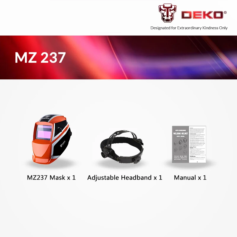 DEKO Orange Mega Солнечная Авто Затемнение MIG MMA электрическая Сварочная маска/шлем/сварочные линзы для сварочного аппарата или плазменного резака - Цвет: MZ237