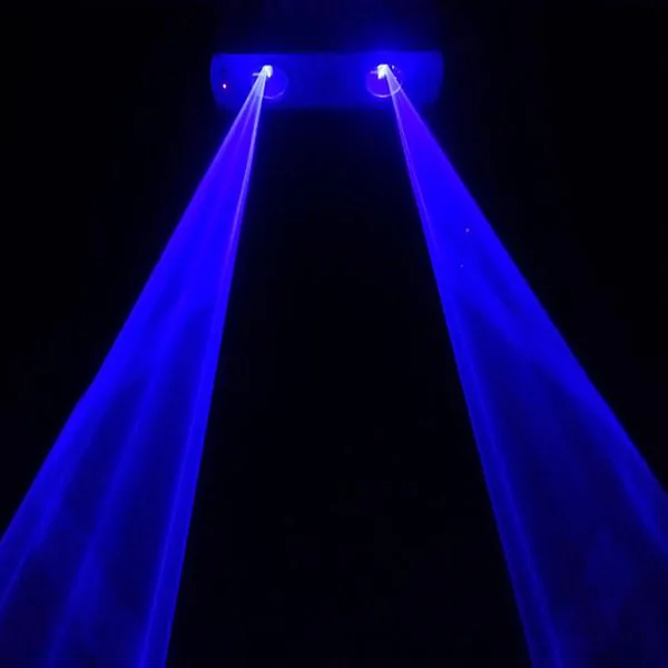AOBO Lighting 300 МВт с двойной головкой один синий диско лазерный свет луч для DJ disco Party KTV