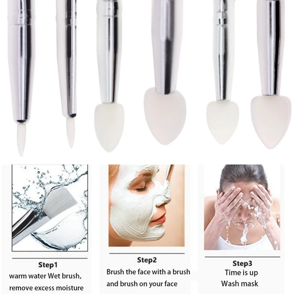 1 шт. Малый силиконовая маска уникальный черный прозрачный без каблука лица брови