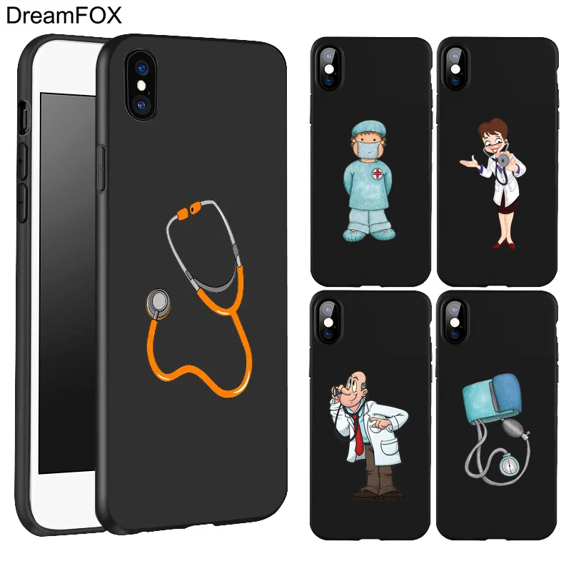 DREAMFOX L517 милый черный мягкий силиконовый чехол из ТПУ для Apple iPhone 11 Pro XR XS Max X 8 7 6 6S Plus