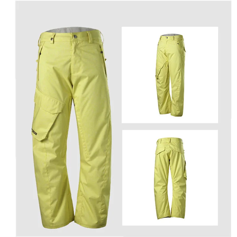 Gsou Snow Brand лыжный Брюки для девочек для Для мужчин сноуборд Брюки для девочек Водонепроницаемый лыжные мото Брюки для девочек Зимний Лыжный спорт Сноубординг ветрозащитный Спортивная