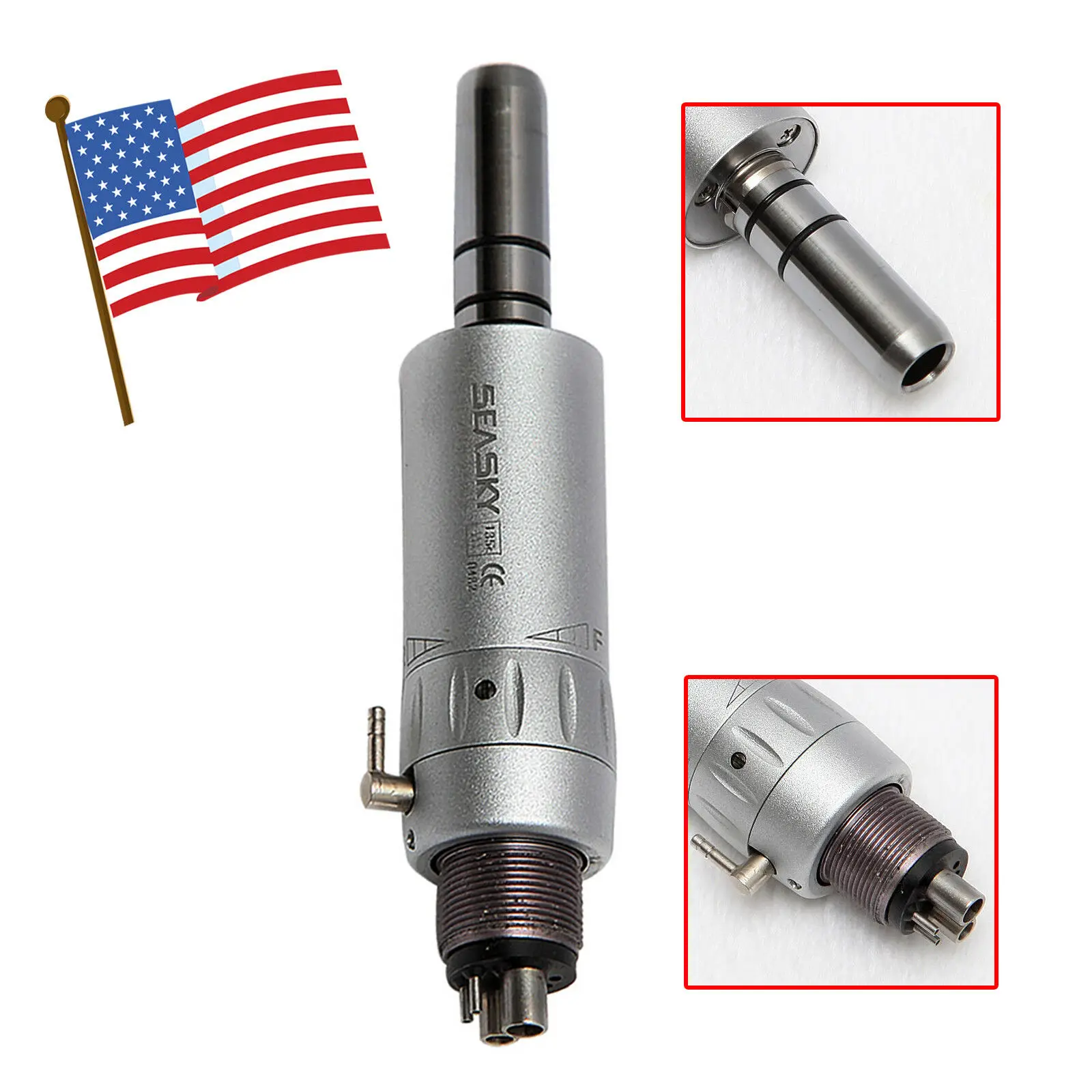 

4*USA Dental Low slow Speed Contra angle Handpiece&Air motor 4-H fit NSK YAD
