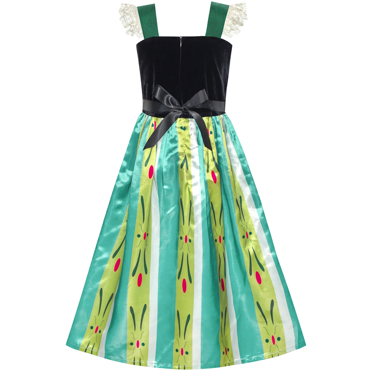 Sunny Fashion платья для девочек платье Принцесса Платье Анна Костюм Одеваться Косплей