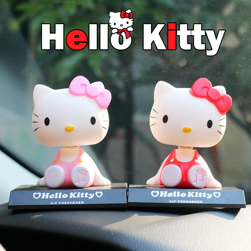 10 см Hello Kitty Украшения Автомобиля Трясти Головой Автомобильные Аксессуары Офиса