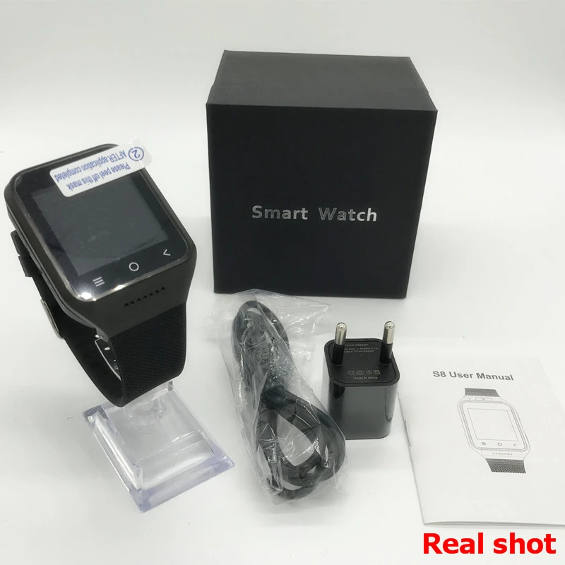ZGPAX S8 смартфон Bluetooth Smart Watch Android 4.4 MTK6572 двухъядерный GPS 2.0mp камера WCDMA WiFi MP3 MP4 SmartWatch U8