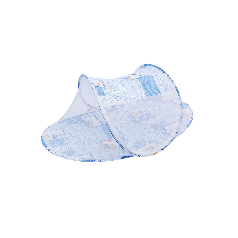 Blue Bear Летние детские колыбели москитной сеткой складная кроватка москитная сетка для От 0 до 2 лет Детские младенческой кр - Цвет: Blue Bear