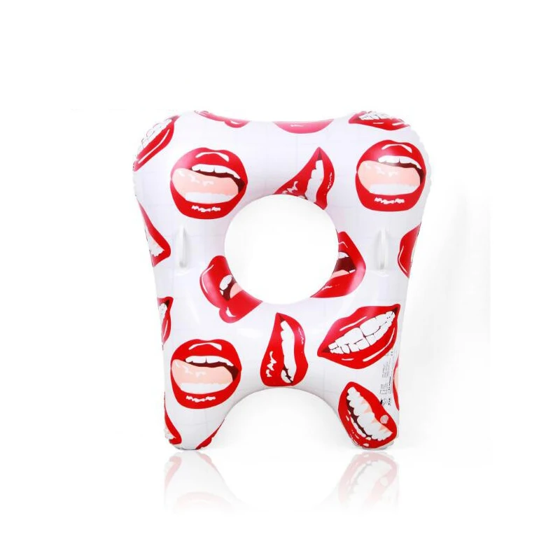 Плавательное кольцо с зубцами 33 см поплавки для бассейна огромный пончик