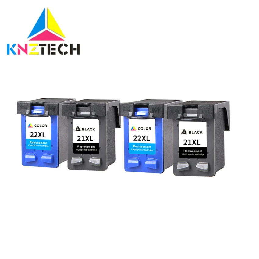 2BK AND 2COLOR Высокая емкость чернильных картриджей для HP21 22 для 21XL 22XL F380 F2100 F2110 F2240 F2280 F2250 F4100 3915 - Цвет: 2BK AND 2COLOR